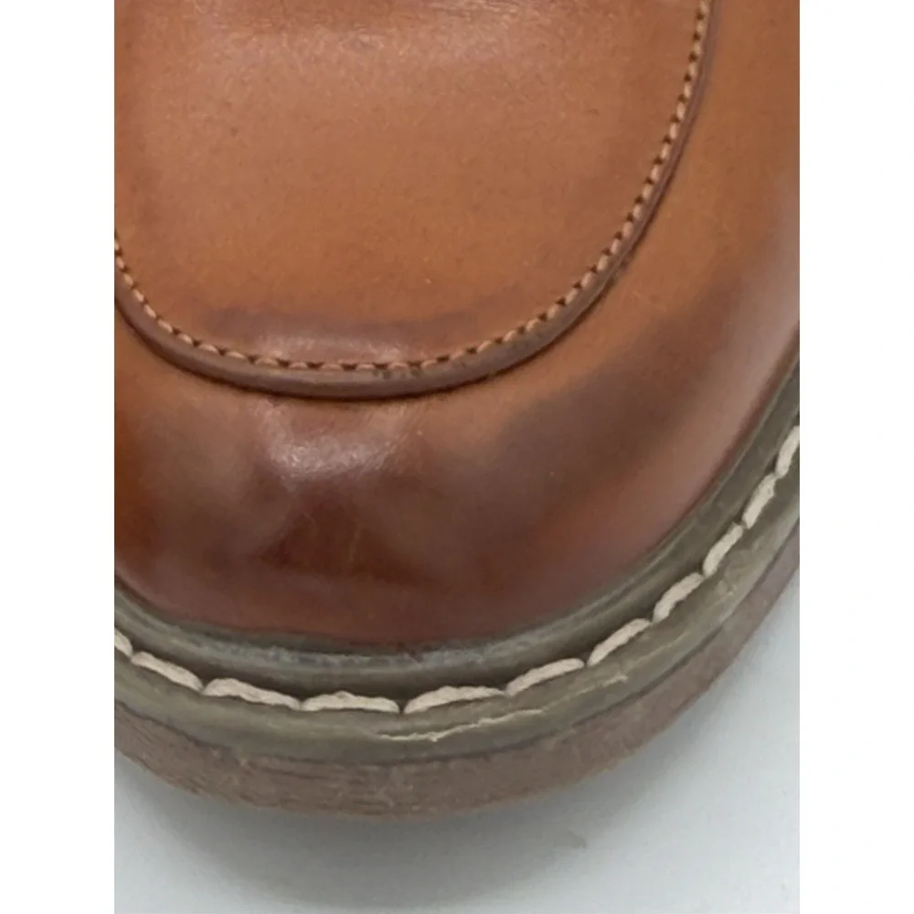 Bruno Marc Brown Boy's Dress Loafers Buckle Faux Leather Size 11